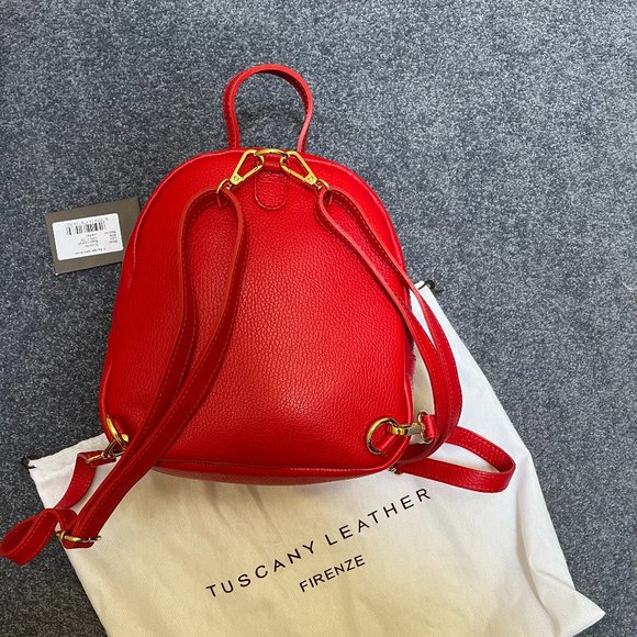 🇮🇹 CLASSY ITALIAN LEATHER CONVERTIBLE BACKPACK SHOULDERBAG - NWT - Picture 3 of 5